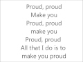 Proud- JLS lyrics
