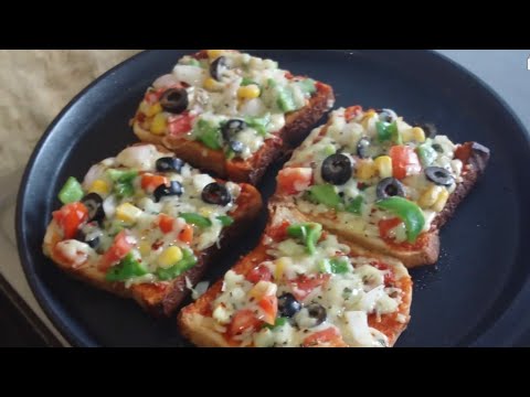 Tawa Bread pizza| 5 Minute Breakfast Recipe | Cheese toast/ Mini pizza/ 5 Minute Tiffinbox recipe/ Video