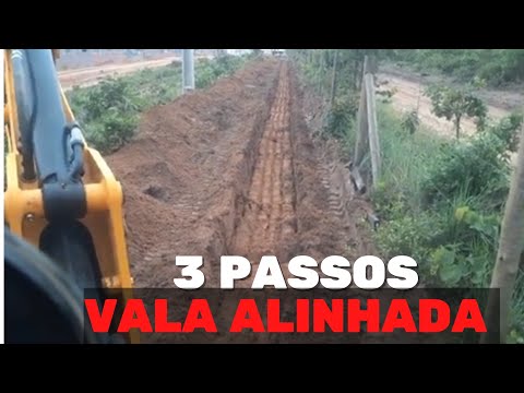 3 simple steps to level a trench with a JCB backhoe.