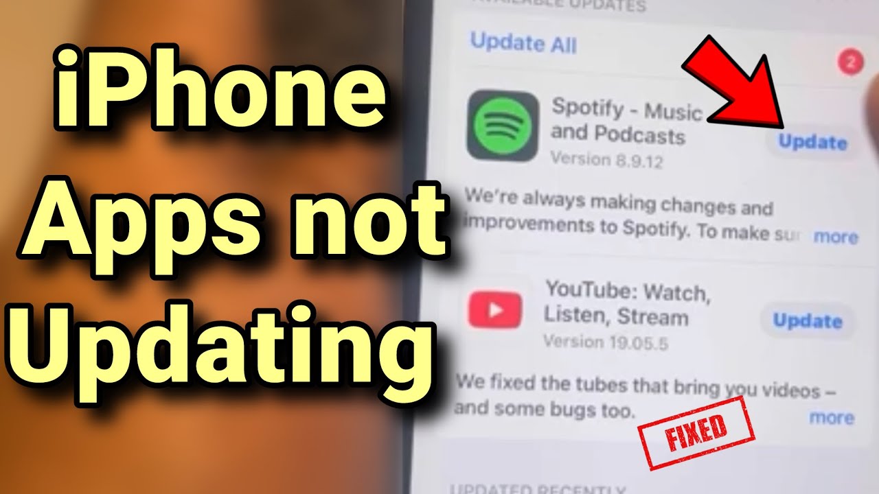 iPhone Apps not updating : Here is the Fix