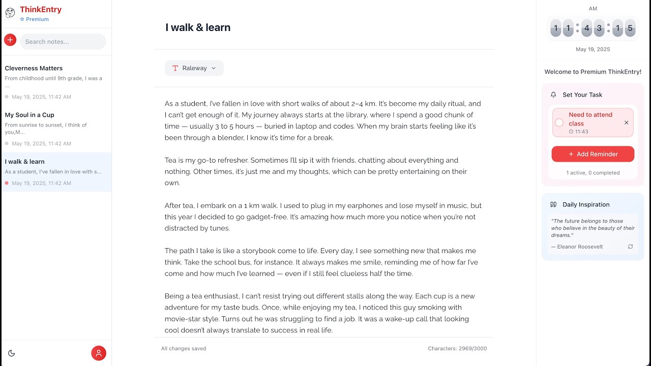 ThinkEntry demo video