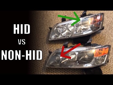 HID vs non-HID EVO Headlights - How to Tell