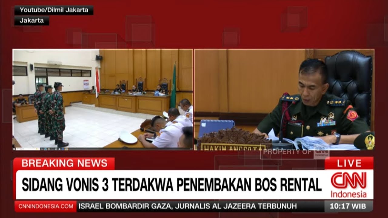 Breaking News! Sidang Vonis 3 Terdakwa Penembakan Bos Rental