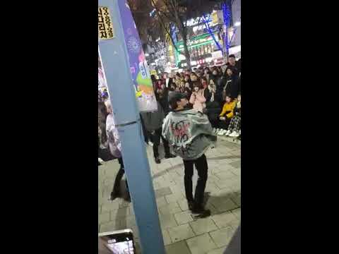 홍대 공연 200110 BTS(방탄소년단) _ Boy In Luv(상남자) by DOB 디오비 박진 @ Hongdae (cr.neunggozzii)