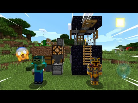 MC Naveed - Minecraft - Minecraft PRIMITIVE SURVIVAL HOUSE MOD / SPAWN SURVIVAL STRUCTURES TO LIVE INSIDE !! Minecraft