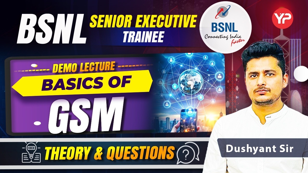 Basics Of GSM (Wireless Telecommunications Tech) for BSNL SET preparation 2026