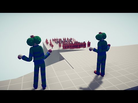 40x CLOWN  vs 70x ALL FACTION | Totally Accurate Battle Simulator - TABS