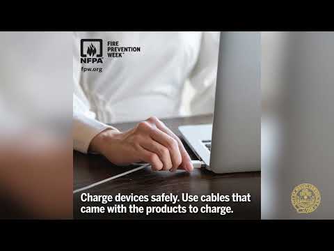 Fire Prevention week video October 2025 Theme: Charge Into Fire Safety: Lithium-Ion Batteries