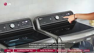 How to Run an Installation Heat Test on an LG Dryer