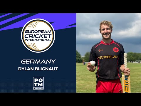 POTM: D.Blignaut - GER vs AUT | Highlights | ECI Germany T20I Tri-Series, Krefeld Day 1 | ECI22.025