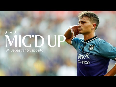 MIC'D UP | Sebastiano Esposito wears a microphone during gala match.