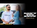 Amrit Maan Don T You Know Official Video Mxrci Xpensive New Punjabi Songs