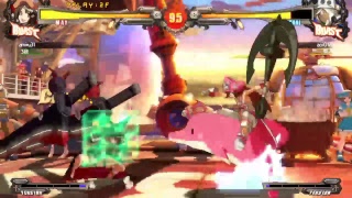 GGXrdR,ギルティギア、aneane(メイ)がフロアでぼこぼこに03