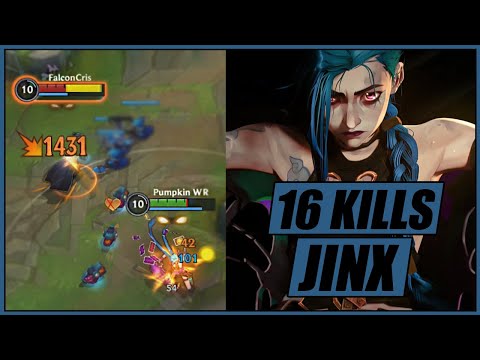 WILD RIFT JINX PERFECT 1v9 GAMEPLAY IN HIGH ELO (BUILD & RUNES)