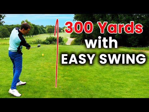 Part of a video titled How to Hit the Ball Further in Golf with an EASY GOLF SWING - YouTube