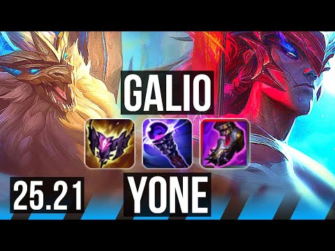 GALIO vs YONE (MID) | NA Master | 25.21