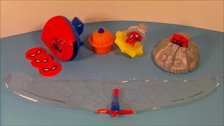 1999 MARVEL KID'S SPIDER-MAN SET OF 4 CARL'S Jr. COOL KID'S TOY'S VIDEO REVIEW