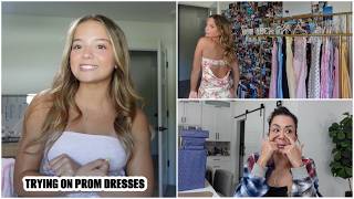 Trying On Prom Dresses 👗 I didn't Expect To Cry 😿 This Much | VLOG#2221