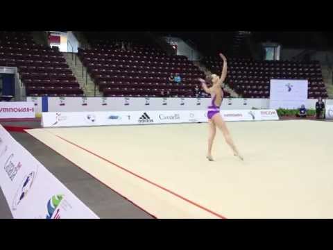 Jasmine Kerber - Ribbon -  All Around - 2014 Senior Pan Am Gymnastics Championships