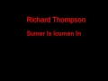 Richard Thompson Sumer Is Icumen In + Lyrics