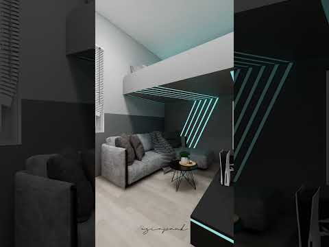 diseño para cuarto gamer. #arquitectura #remodelacion #construccion