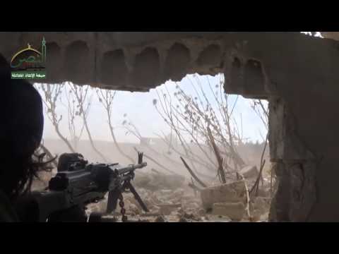 رصد للاشتباكات بين مقاتلي جبهة الإنقاذ المقاتلة وقوات النظام في جبهة المغير في ريف حماة الشمالي