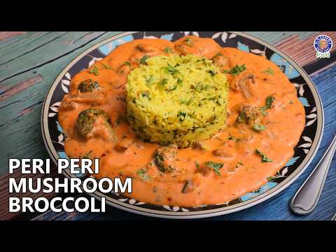 Peri Peri Mushroom & Broccoli with Lemon Coriander Rice