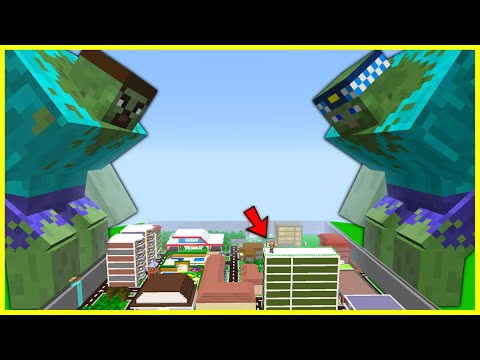 MUTANT ZOMBIES CAUSE THE CITY! 😱 - Minecraft
