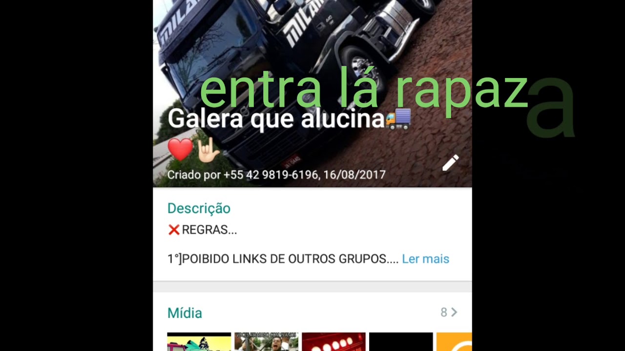 Grupo do Whatsapp para caminhoneiros e flogueiro
