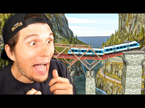 Poly Bridge, aber mit Zügen | Bridge Constructor