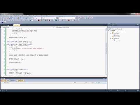 OpenGL Tutorial 4 - Bring on the shaders