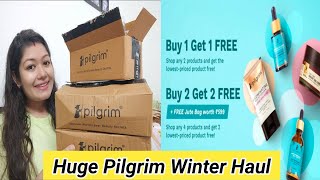Huge Pilgrim Winter Haul 2025 | Skin care & Hair Care Products|| Krrish Sarkar