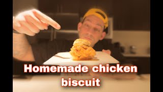 Homemade chicken biscuit (How to make biscuits)| PatD Lucky