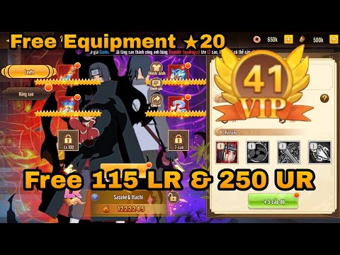 Update - Konoha Legend VIP 41 - Free 115 LR & 250 UR + Equipment ★20 + Full Bahan Up Hero & More