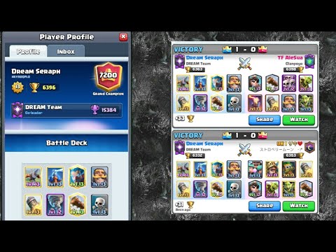 X-Bow Ice Wizard Deck Trophy Pushing Gameplay!  - Clash Royale