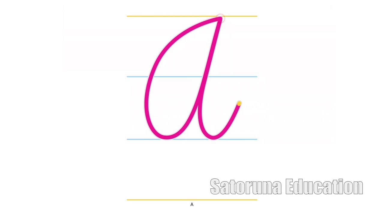 Cómo las letras mayúsculas en cursiva - App educativa Cursiva