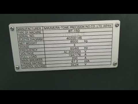 2011 NAKAMURA-TOME WT-150 CNC Lathes | CNC EXCHANGE (1)