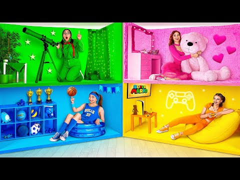 Habitaciones Secretas Bajo la Cama | Desafío de Los Cuatro Colores Multi DO Smile