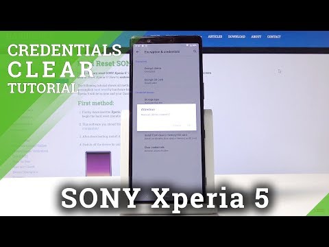 How to Clear Credentials in SONY Xperia 5 – Remove All Certificates