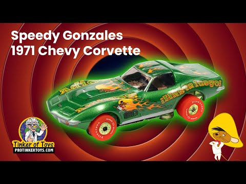 Speedy Gonzales - 1971 Chevy Corvette - Looney Tunes - R33 - SC368 Auto World - ProTinkerToys