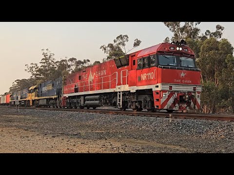 3PM6 PN up "Linfox Express #2" (4x NRs), Perth to Melbourne, 1920, 20/12/24, Deep Lead VIC