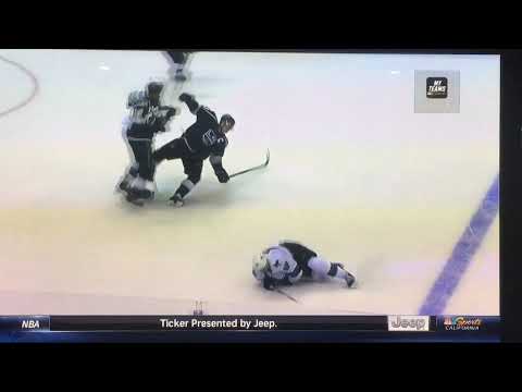 Dustin Brown Cheap Shot Knee on Tomas Hertl