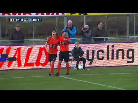 Blunder De Treffers keeper Niels Kornelis, Mannes van HHC scoort | Tweede Divisie