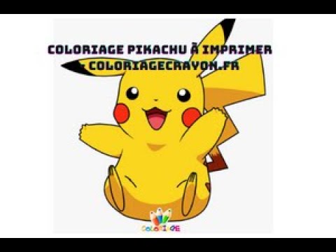 Coloriage Pikachu à imprimer Coloriagecrayon fr
