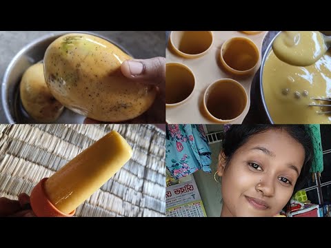 Barite 🥭 er icecream baniye fellam 😊 ja gorom poreche 🥴@sudeshnaMaity369