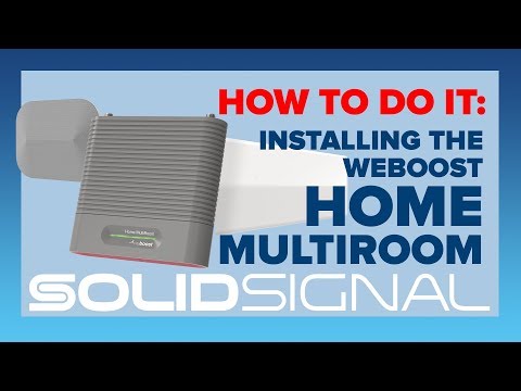 How to install weBoost Home Multiroom Cell Booster - VERY EASY