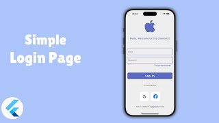 Flutter Login Page Tutorial | Build a Simple & Modern Login UI