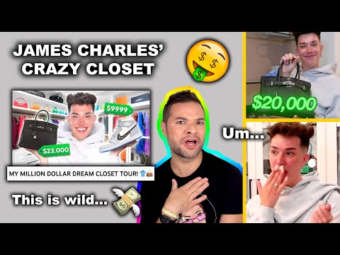 James Charles Acts WAY Out of Touch in His "Million Dollar Closet Tour"