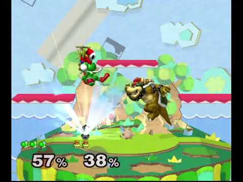 Super Smash Bros. Melee - Yoshi vs Bowser (Battle 76)