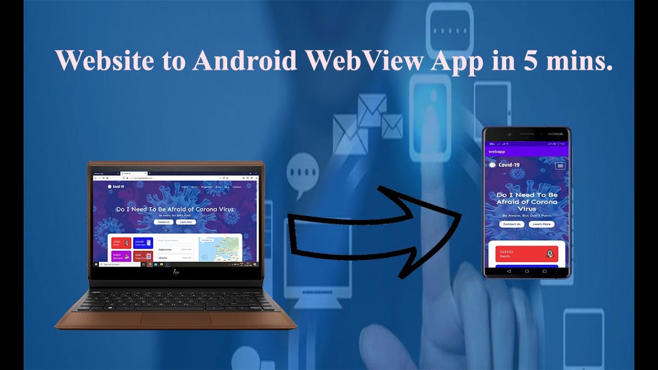Website to Android WebView App in 5 mins | वेबसाइट से वेबव्यू एप्लिकेशन बनाए केवल 5 मिनट में